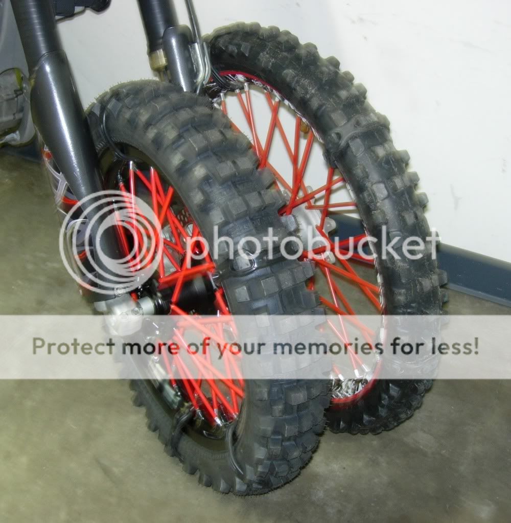 Front 18" Fatty Dune Tire SetUp Dirt Bike Pictures & Video ThumperTalk