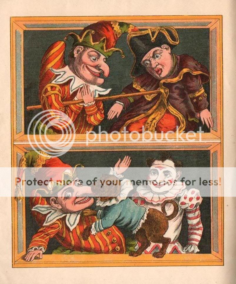 c1885 Antique Children's Book Punch and Judy pub by Frederick Warne
